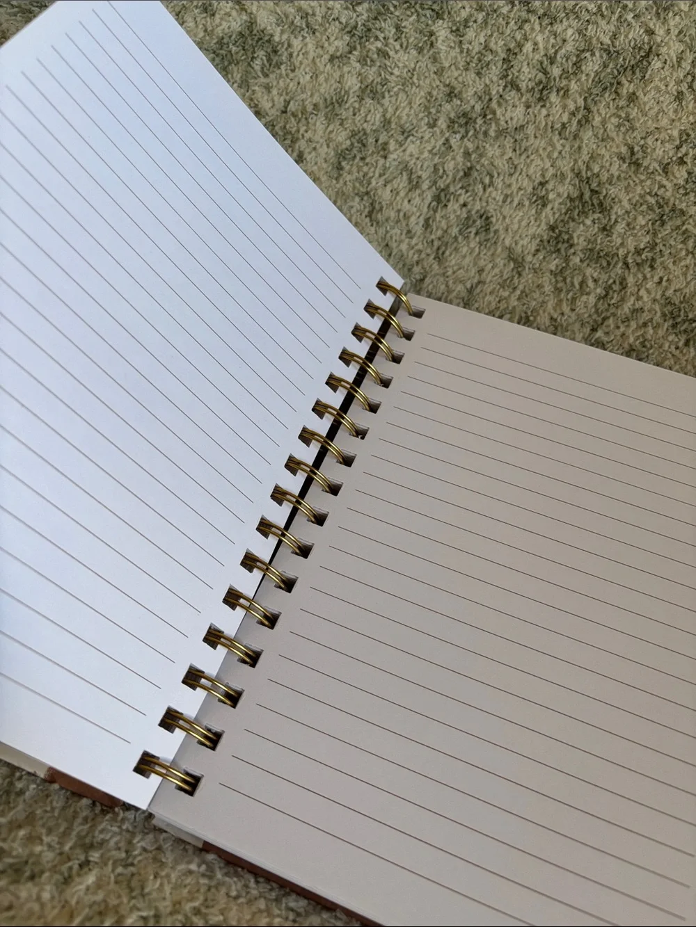 Notes Spiral Lined Notebook Journal Brown & White Cowhide Western NWT 250pg